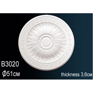Розетка потолочная B3020