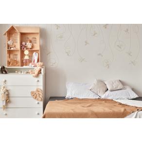 Дизайнерские Фотообои Alltowall, ANIMALISM Colibri gold арт. S747