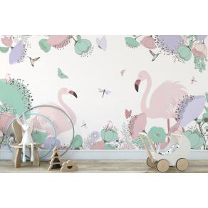 Дизайнерские Фотообои Alltowall, Фламинго арт. S179