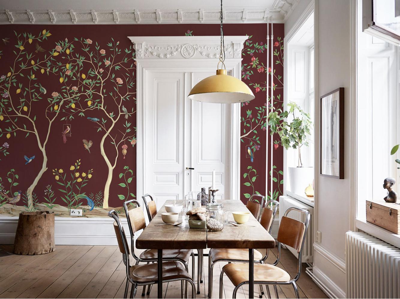Дизайнерские Фотообои Alltowall, Harmony bordo арт. S297
