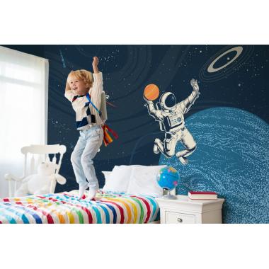 Дизайнерские Фотообои Alltowall, Космический баскетбол арт. S425