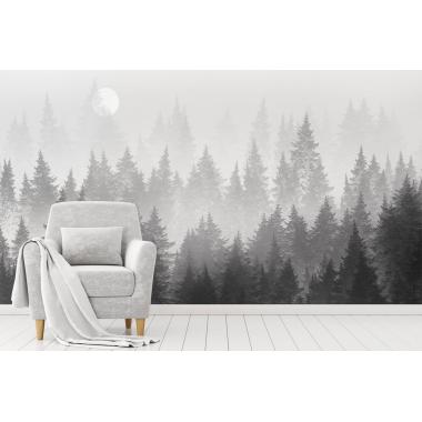 Дизайнерские Фотообои Alltowall, Лунный лес арт. S236