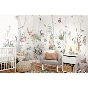 Дизайнерские Фотообои Alltowall, Points Willow green арт. S295