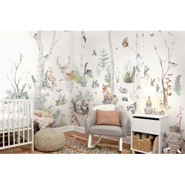 Дизайнерские Фотообои Alltowall, Points Willow green арт. S295