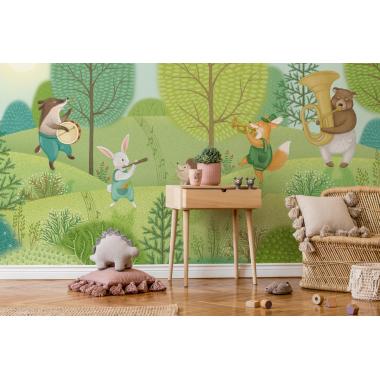 Дизайнерские Фотообои Alltowall, Лесной оркестр 1 арт. S499