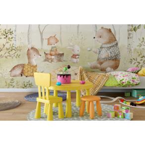 Дизайнерские Фотообои Alltowall, Лесное чаепитие арт. S597