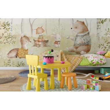 Дизайнерские Фотообои Alltowall, Лесное чаепитие арт. S597