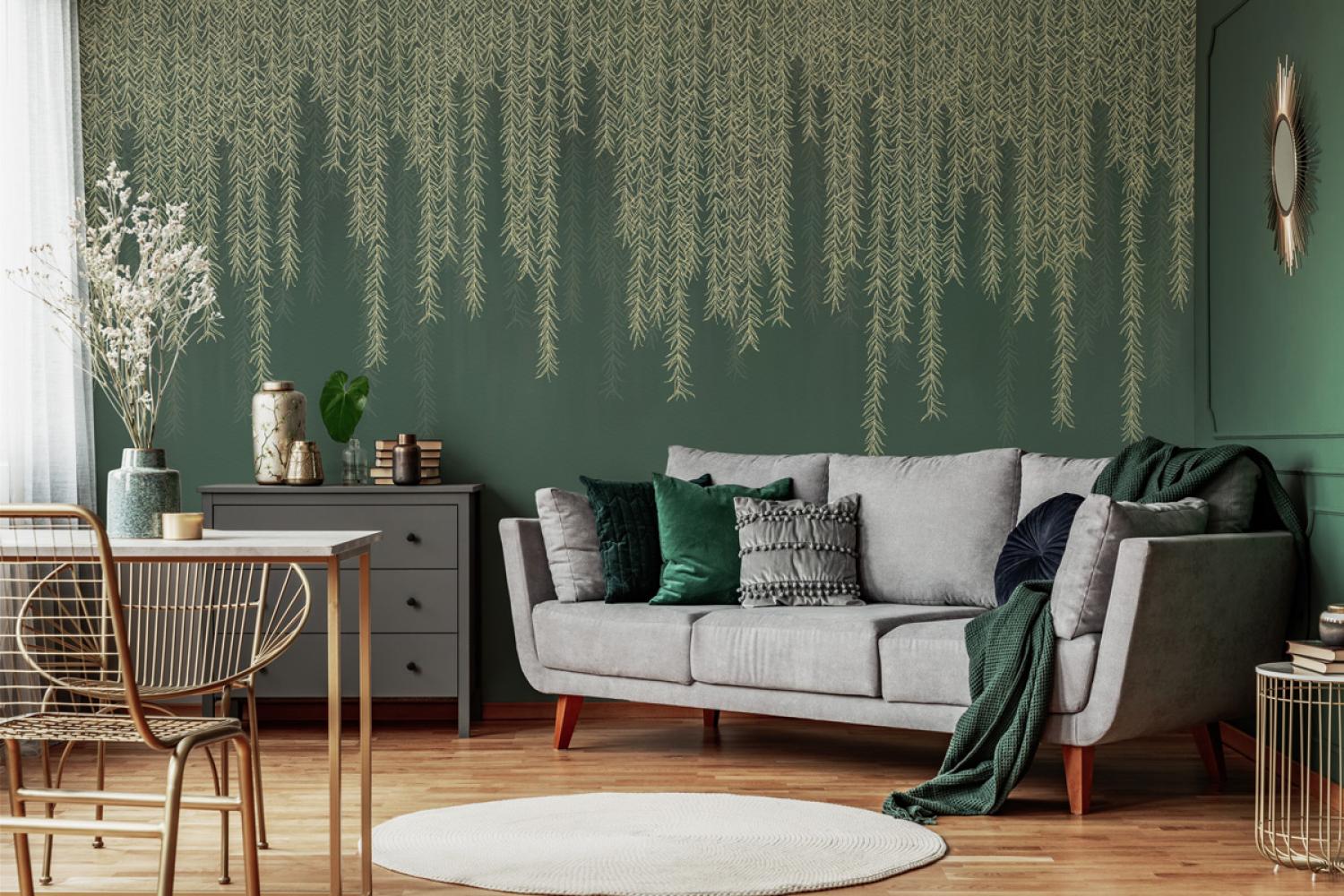 Дизайнерские Фотообои Alltowall, Points Willow green арт. S613