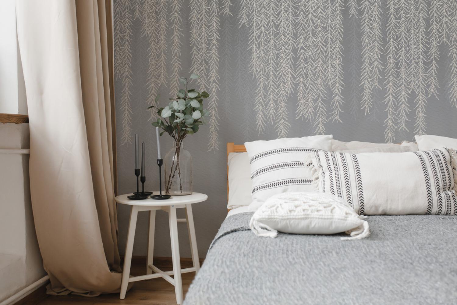Дизайнерские Фотообои Alltowall, Points Willow silver арт. S614
