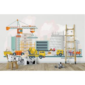 Дизайнерские Фотообои Alltowall, Стройка арт. S155
