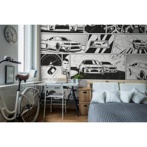 Дизайнерские Фотообои Alltowall, Стритрейсинг арт. S566