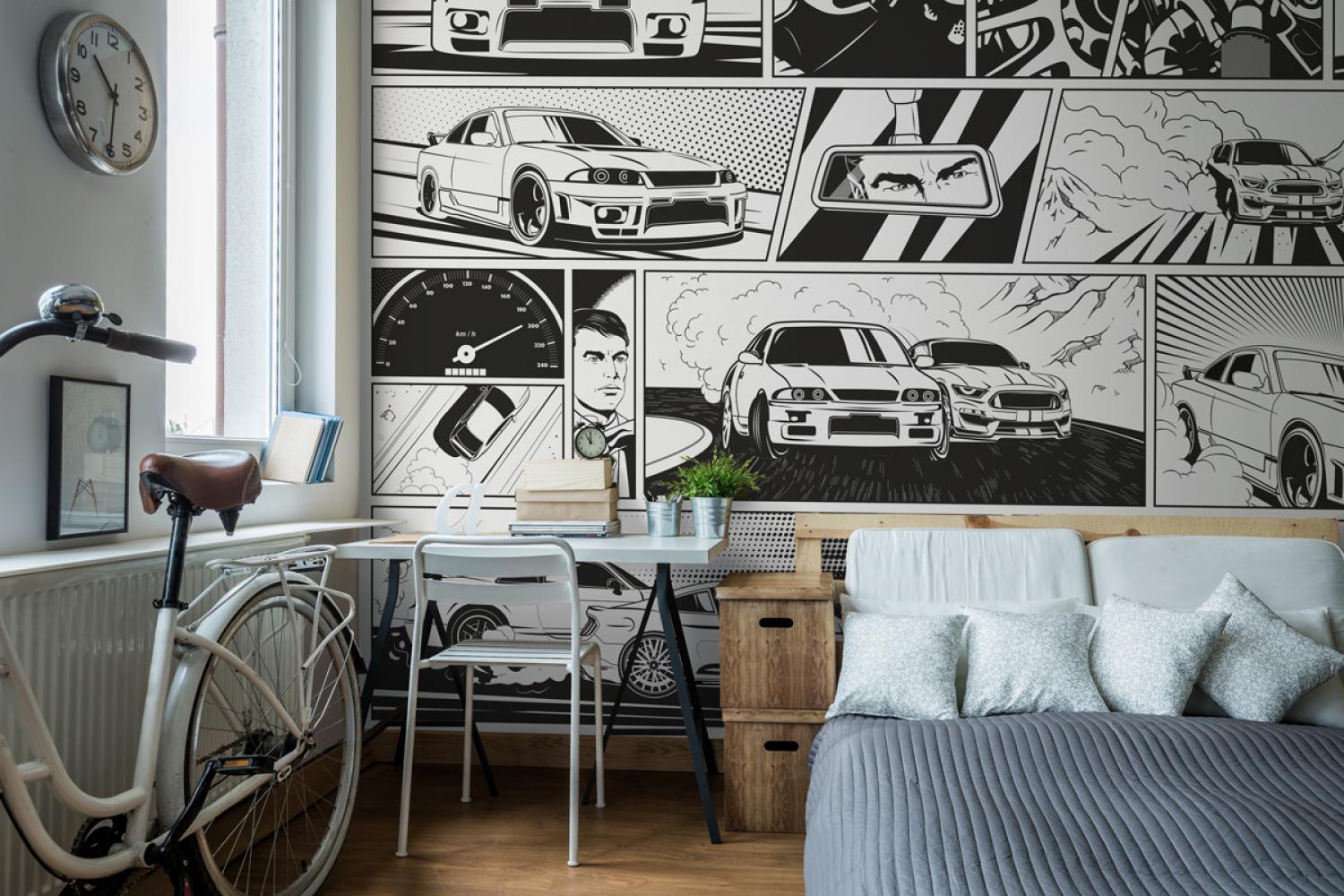 Дизайнерские Фотообои Alltowall, Стритрейсинг арт. S566