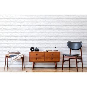 Дизайнерские Фотообои Alltowall, Белый кирпич арт. S533