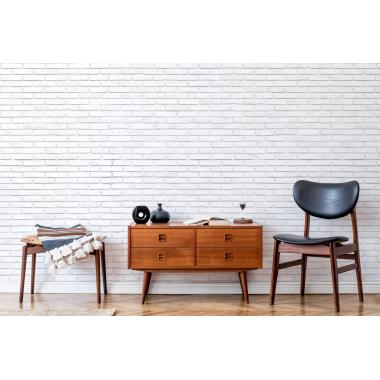 Дизайнерские Фотообои Alltowall, Белый кирпич арт. S533