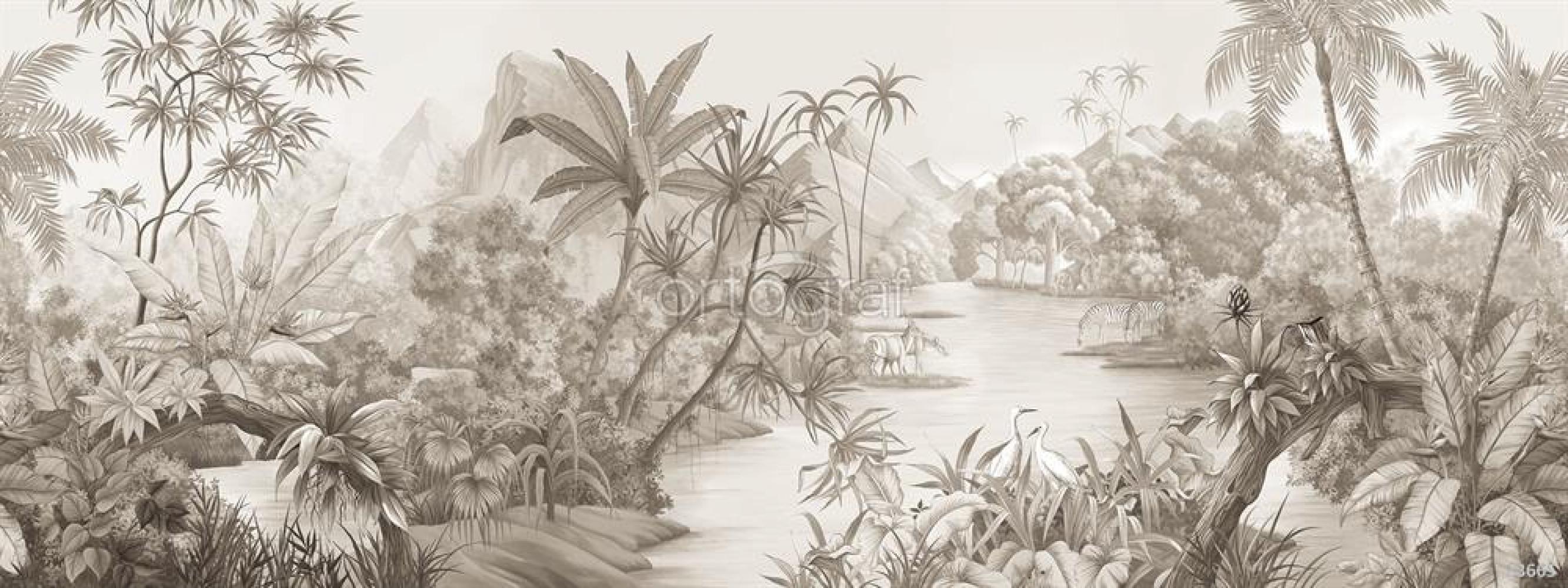 Фотообои/фрески 33665 Wild nature sepia