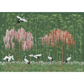 Фотообои/фрески 33961 Valley of storks green