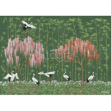 Фотообои/фрески 33961 Valley of storks green