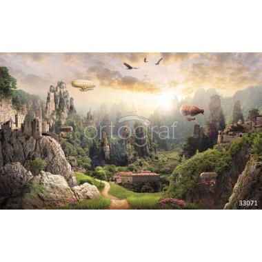 Фрески и фотообои Ortograf 33071 Город в скалах