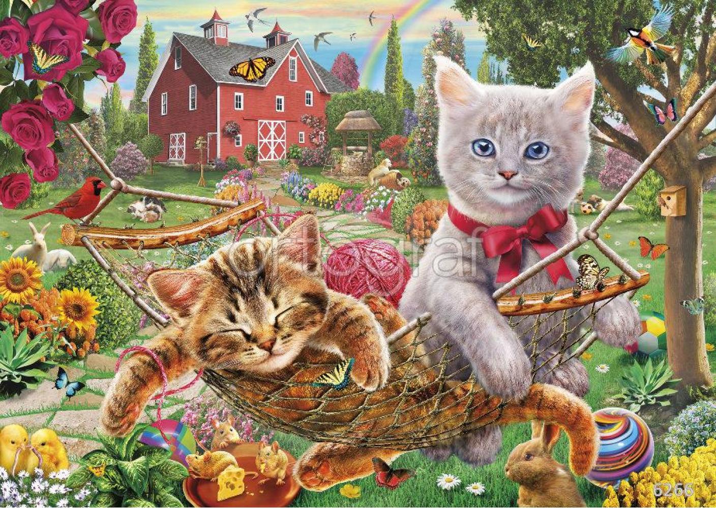 Фотообои/фрески 6266 Cats on the Farm
