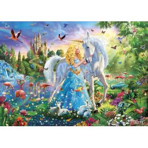 Фотообои/фрески 6272 The Princess, the Unicorn and the Castle