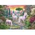 Фотообои/фрески  7108   Единороги в классическом саду