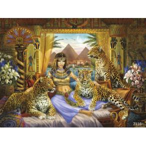 Фотообои/фрески 7116  Египетская царица леопардов