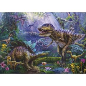 Фотообои/фрески  7122   Динозавры в джунглях