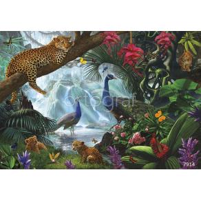 Фотообои/фрески 7914 Peacock and Leopards