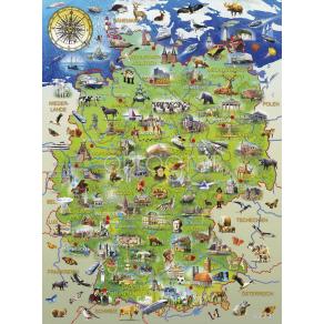Фотообои/фрески 6271 Map of Germany