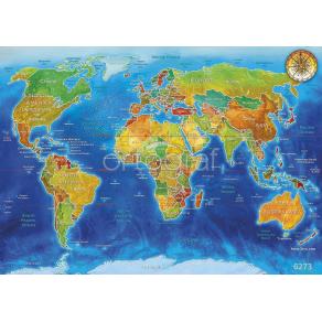 Фотообои/фрески 6273 World Geo-political map