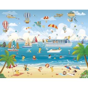 Фотообои/фрески Детские арт. 21169  - Отпуск на побережье