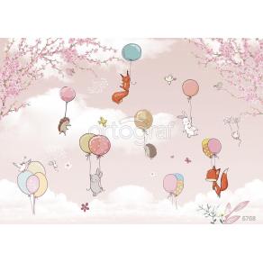 Фотообои/фрески Детские арт. 6768 На воздушных шариках