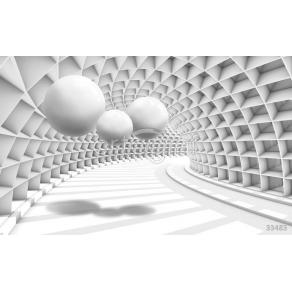 Фотообои/фрески 3D Эффект арт 33483 3D туннель