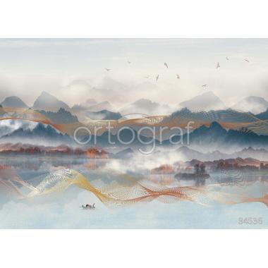 Фотообои/фрески 34536 Туман над рекой