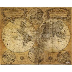 Фотообои/фрески 3079 Старинная карта мира