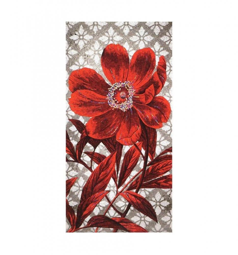 Мозаика Панно Red Flower - HK Pearl 34562