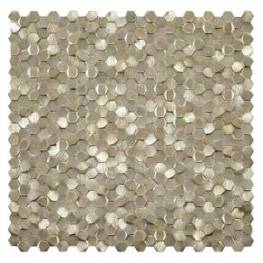 Мозаика LIYA Mosaic - Aluminium 3D Hexagon Gold
