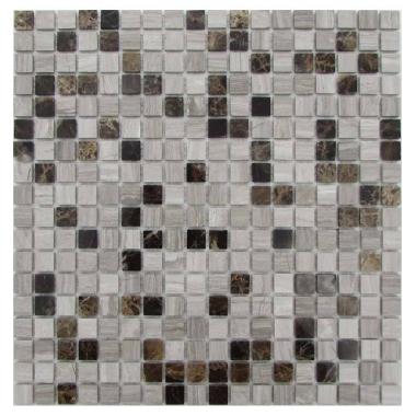 Мозаика FK Marble - Dark Wooden 15-4P
