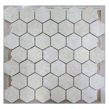 Мозаика FK Marble - Hexagon Travertine 48