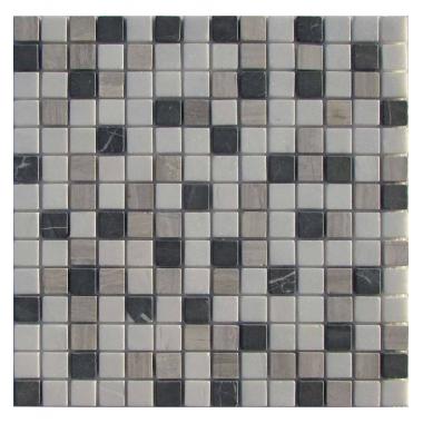 Мозаика FK Marble - Mix Black Grey 20-4T