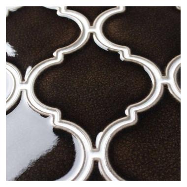 Мозаика LIYA Mosaic - Porcelain Arabesko Crackle Brown 160