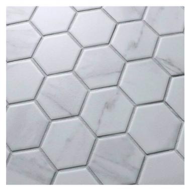 Мозаика LIYA Mosaic - Porcelain Hexagon Carrara 51
