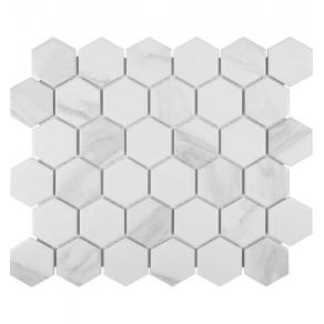 Мозаика LIYA Mosaic - Porcelain Hexagon Carrara 51
