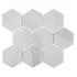 Мозаика LIYA Mosaic - Porcelain Hexagon Carrara 95