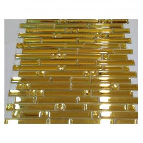 Мозаика LIYA Mosaic -Mirror Stripes Gold