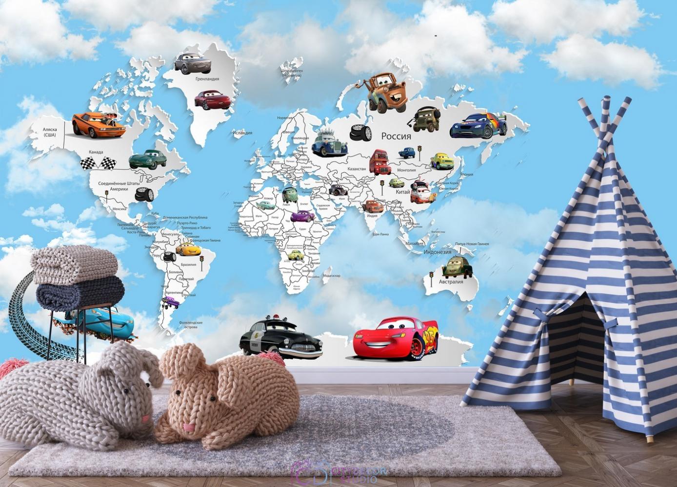 Фотообои Superhero Молния МакКвин 2 CityDecor
