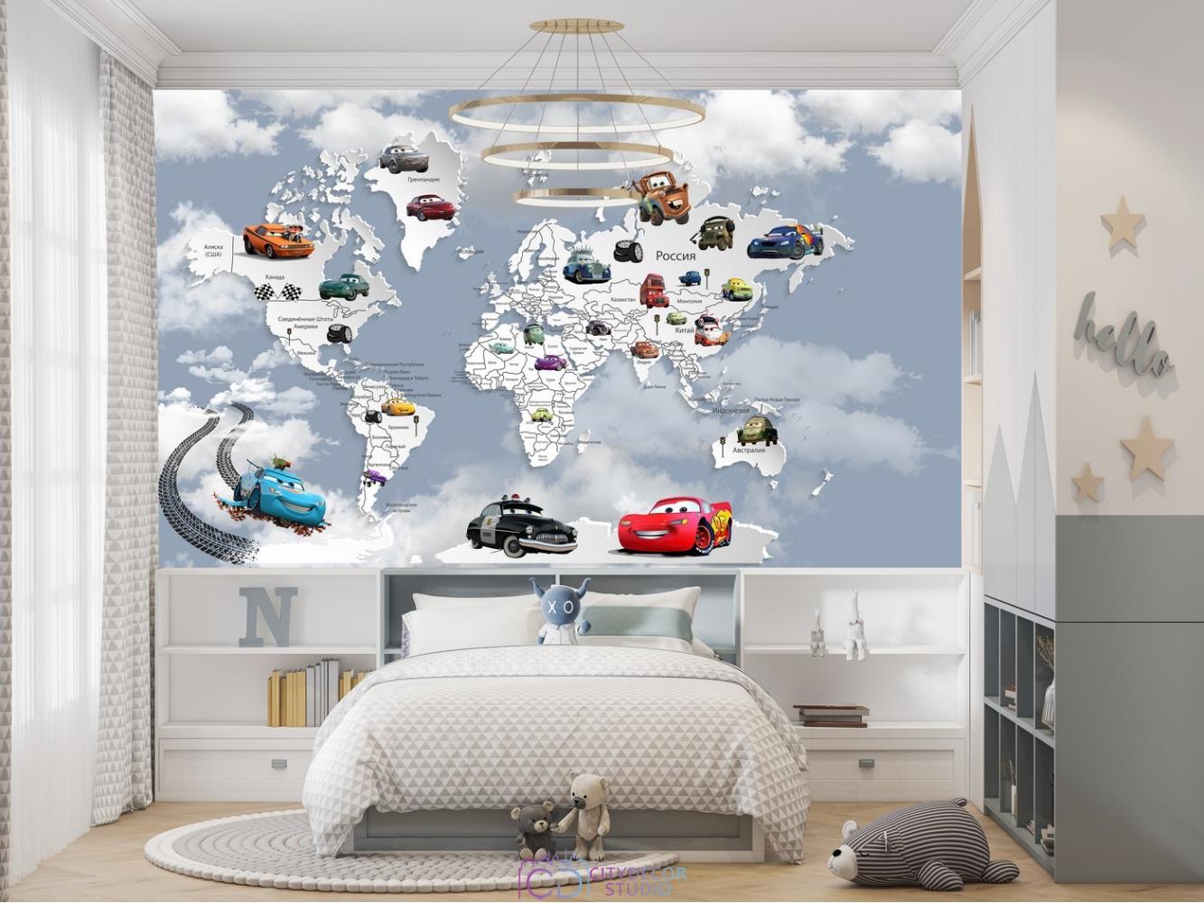 Фотообои Superhero Молния МакКвин 4 CityDecor