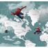 Фотообои Superhero карта мира Spider-Man 2 CityDecor