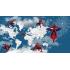 Фотообои Superhero карта мира Spider-Man 4 CityDecor