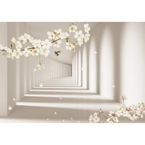 Фотообои Flower Tunnel 3D 14 CityDecor
